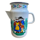 Grand, piché, par/cafetière folklore, breton vintage en émail