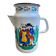 Grand, piché, par/cafetière folklore, breton vintage en émail