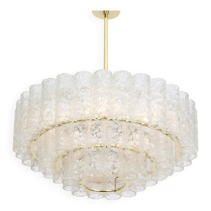 Lustre à tubes en verre - 1960