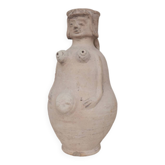 terracotta woman vase