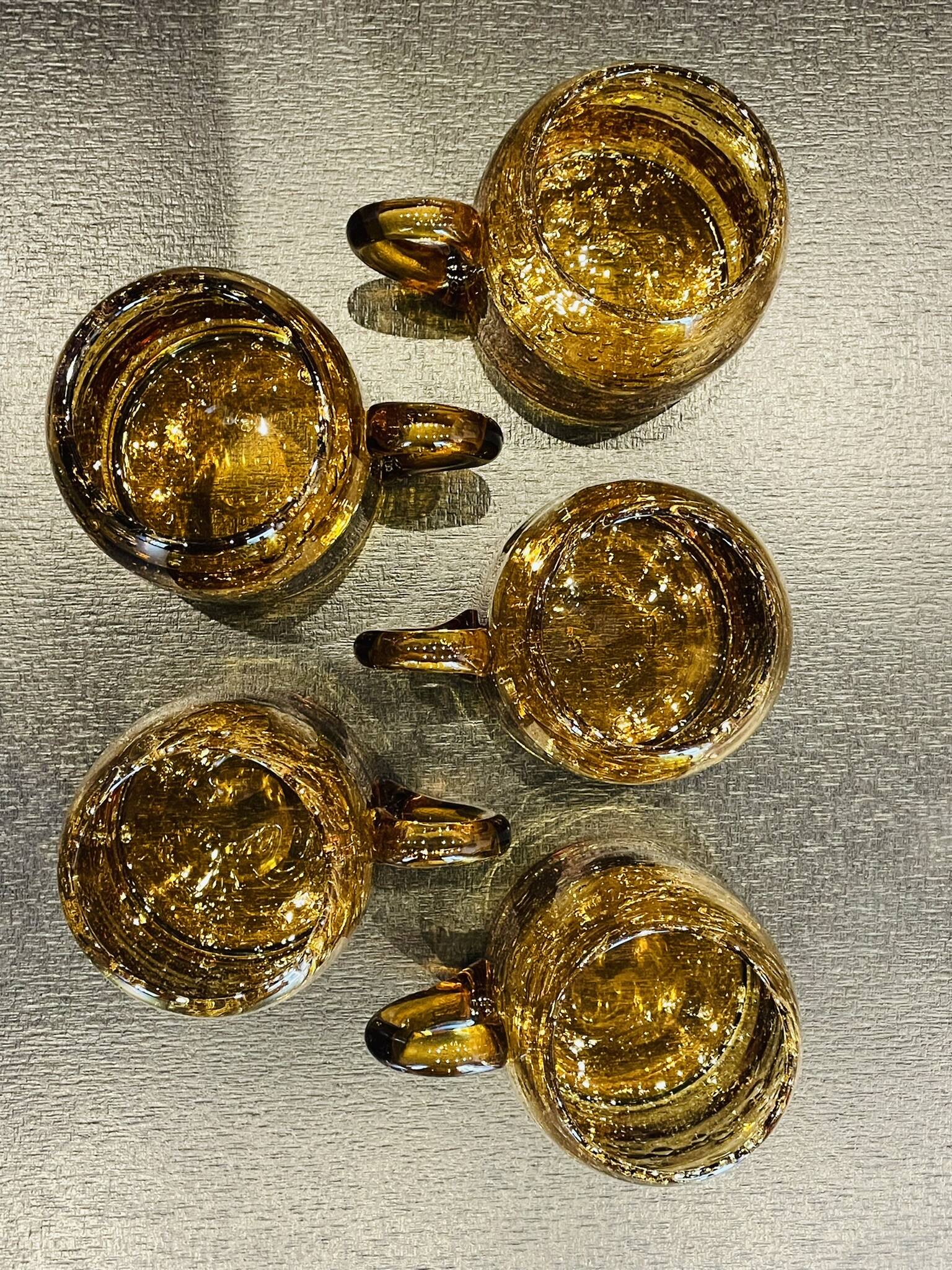 Set of 5 Biot beer glasses