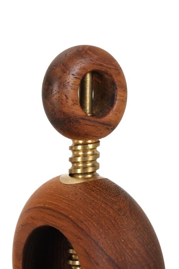 Teak / brass nutcracker / mid-century Danish modern design