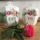 Pair of porcelain kitchen pots