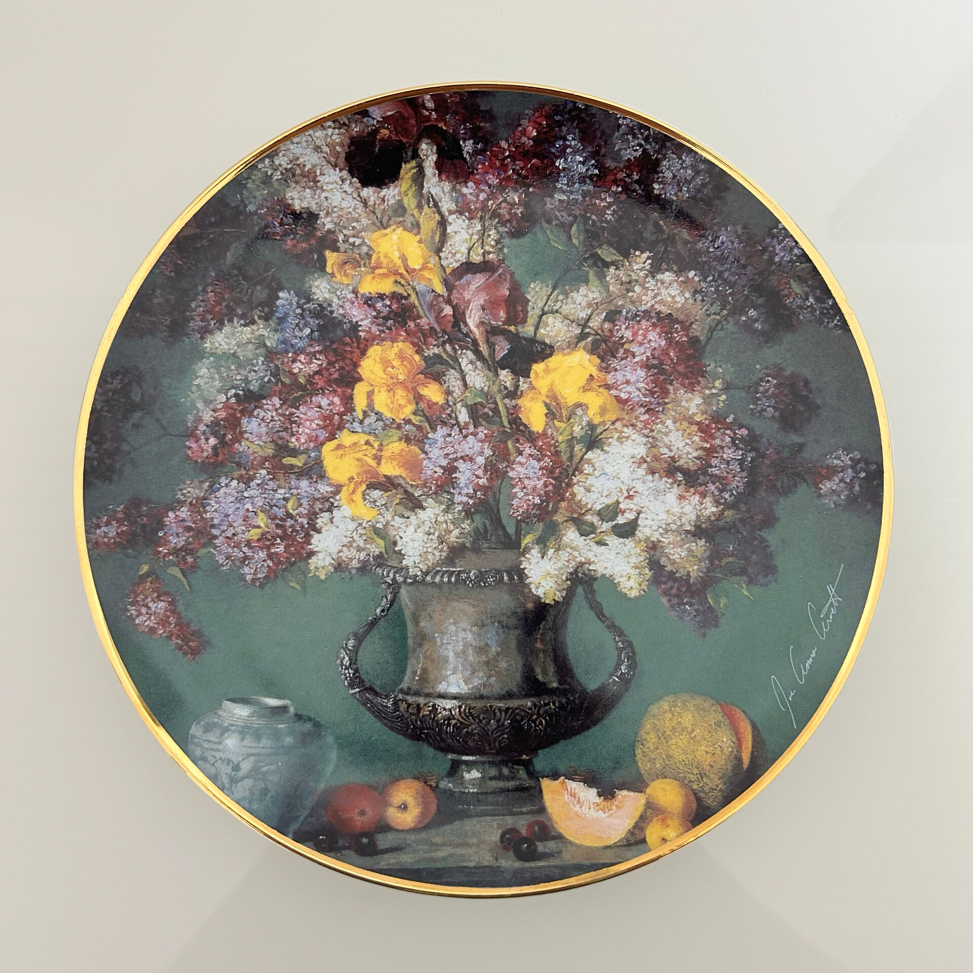 Assiette de collection anglaise signée et numérotée