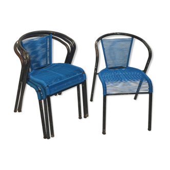 Lot of 4 garden chairs