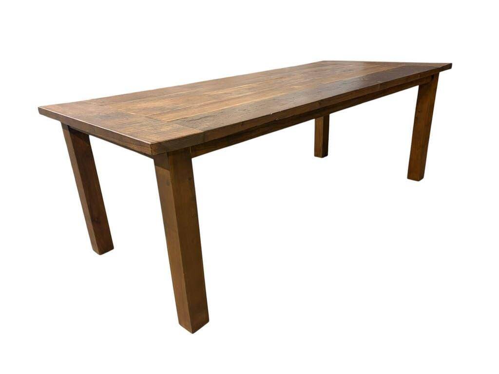 XL vintage solid wood dining table / farmhouse table