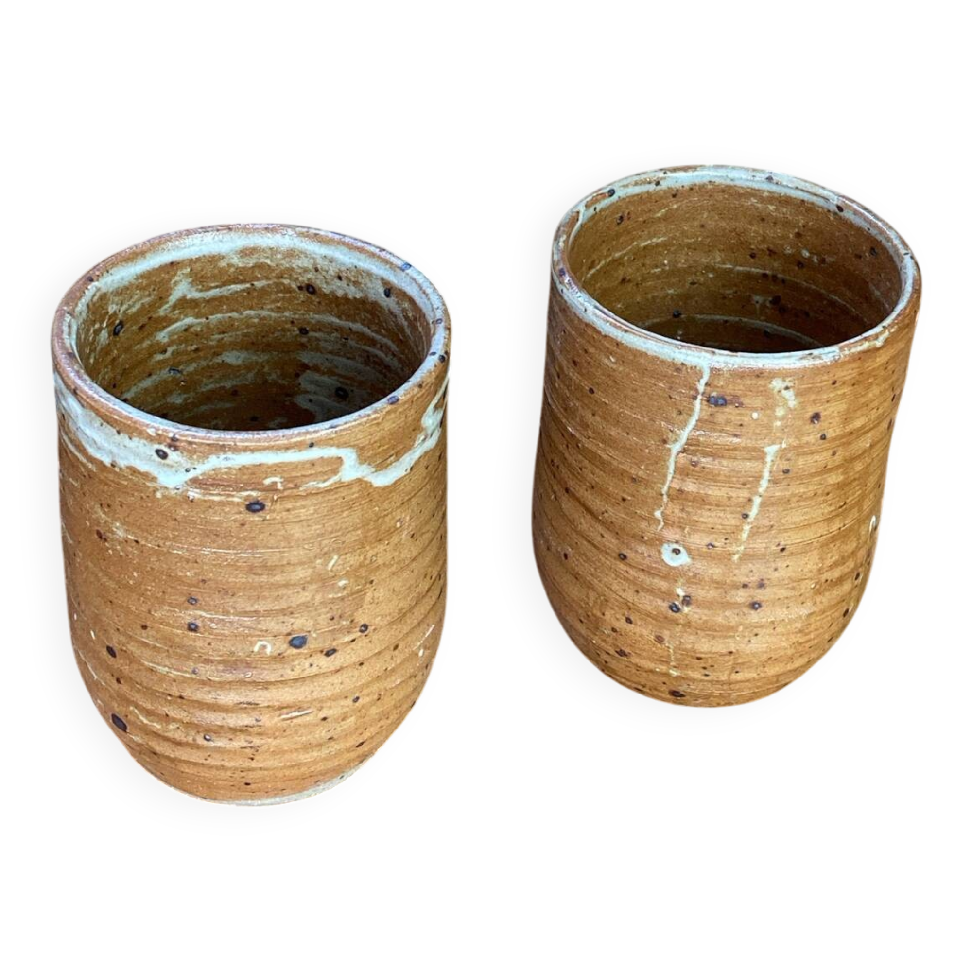 Pyrite stoneware mugs from Vallauris