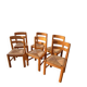 Lot 6 chaises vintage