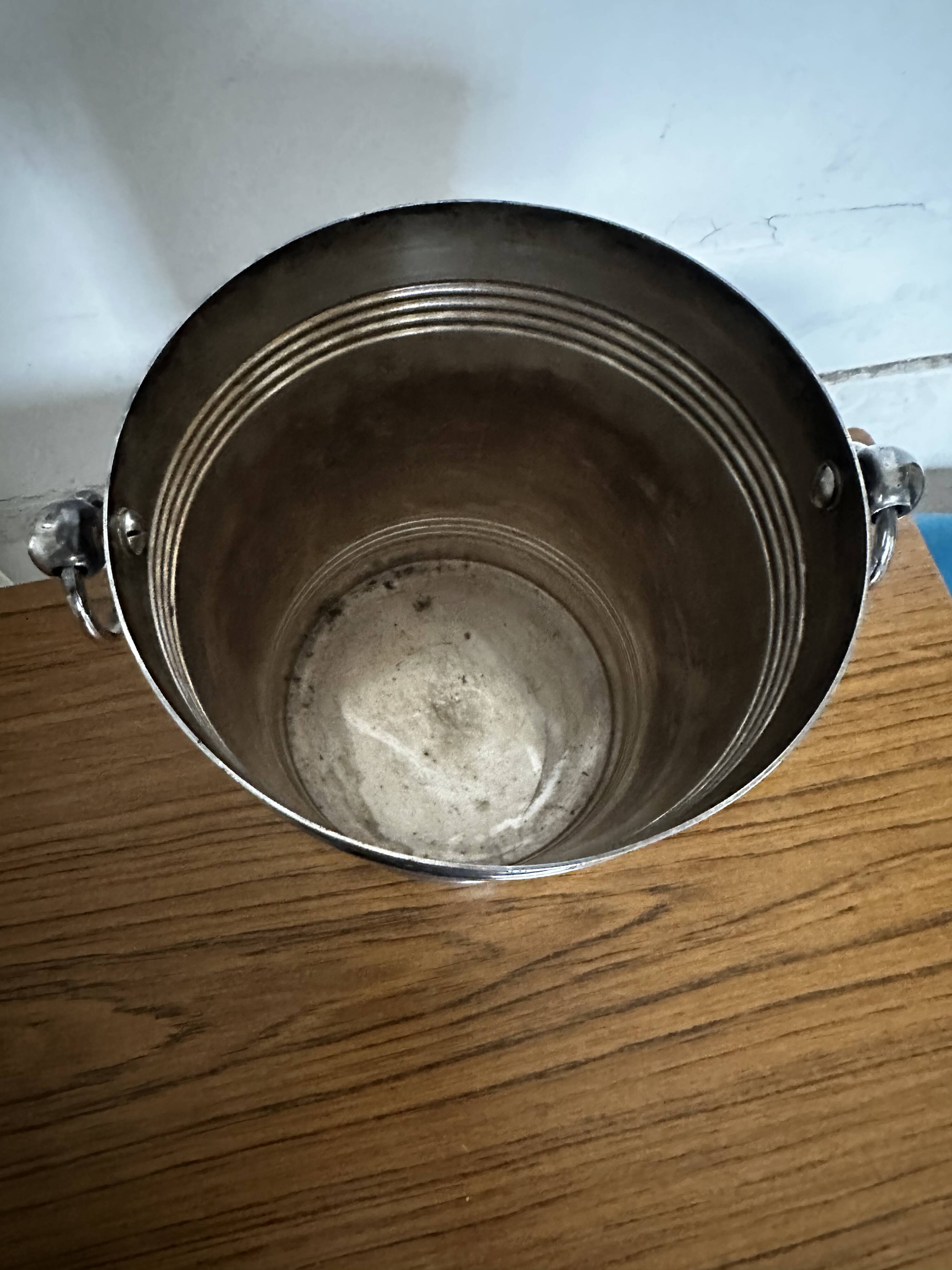 Gallia Champagne Bucket - Silver Metal - Art Deco Period - Biarritz Model