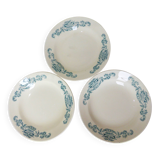 3 vintage deep plates from Longchamp model Lutèce 220523