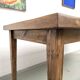 Beech farmhouse table, tapered legs, France, 1970s