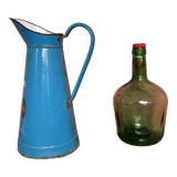 Blue pitcher