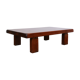 Brutalist coffee table in solid oak