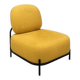 Fabric armchair with metal legs - Polly