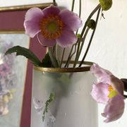 Pair of antique glass paste vases