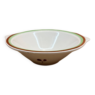 Bowl with green & red border