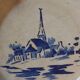 Antique opaque porcelain plate from Gien