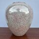 Iridescent Charolles earthenware round vase from the 1980s.