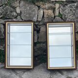 Pair of hanging display cases