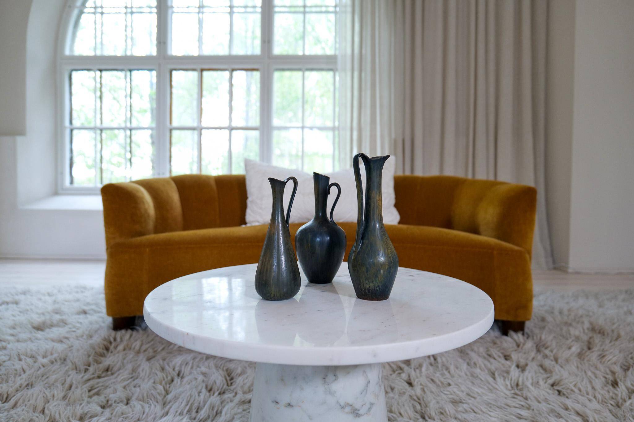 Collection of 3 ceramic containers by Gunnar Nylund Rörstrand Sweden, 1950s.