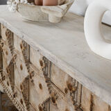 Carved wooden console