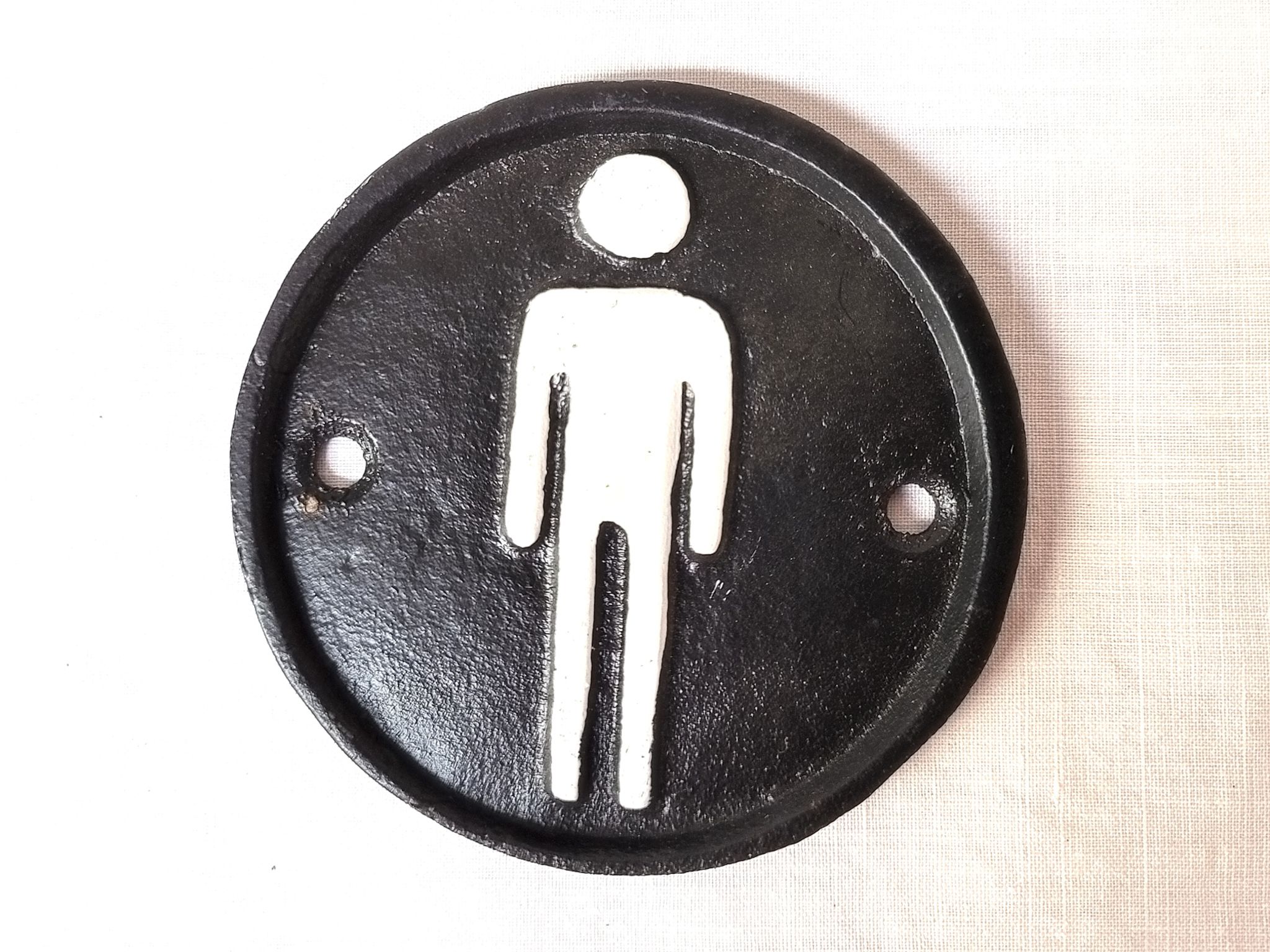 Plaque homme, femme pour salle de bain