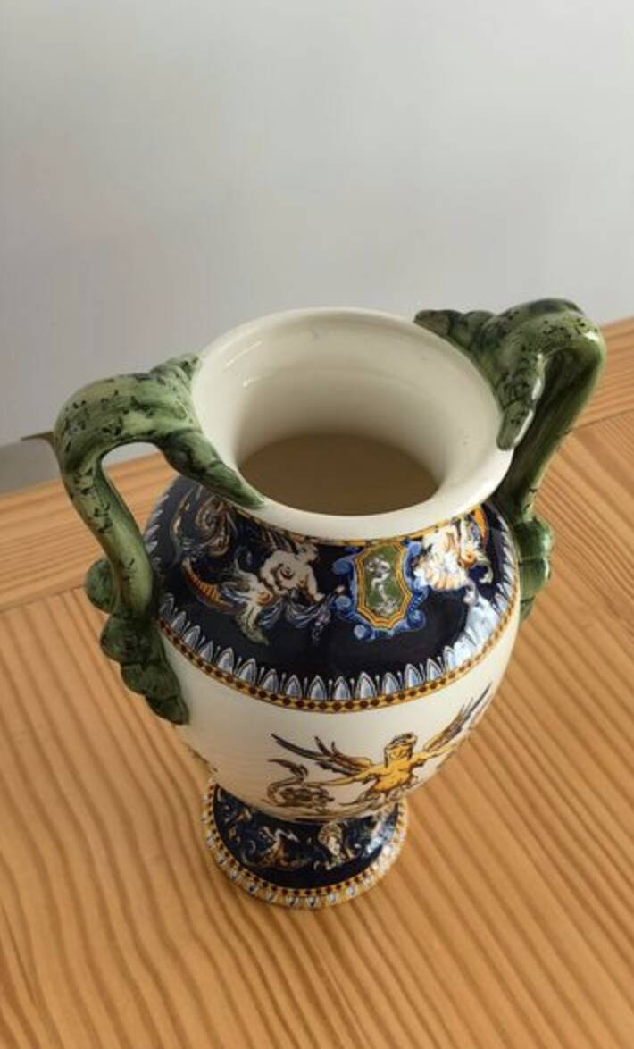 Vase en faïence de Gien