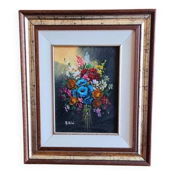 Floral painting signed A.Bini