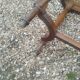 Antique piano bench in Louis XVI style.
