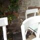Series of 6 white Baumann Bistro