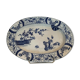 Creil Montereau 20th century earthenware oval dish