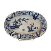Creil Montereau 20th century earthenware oval dish