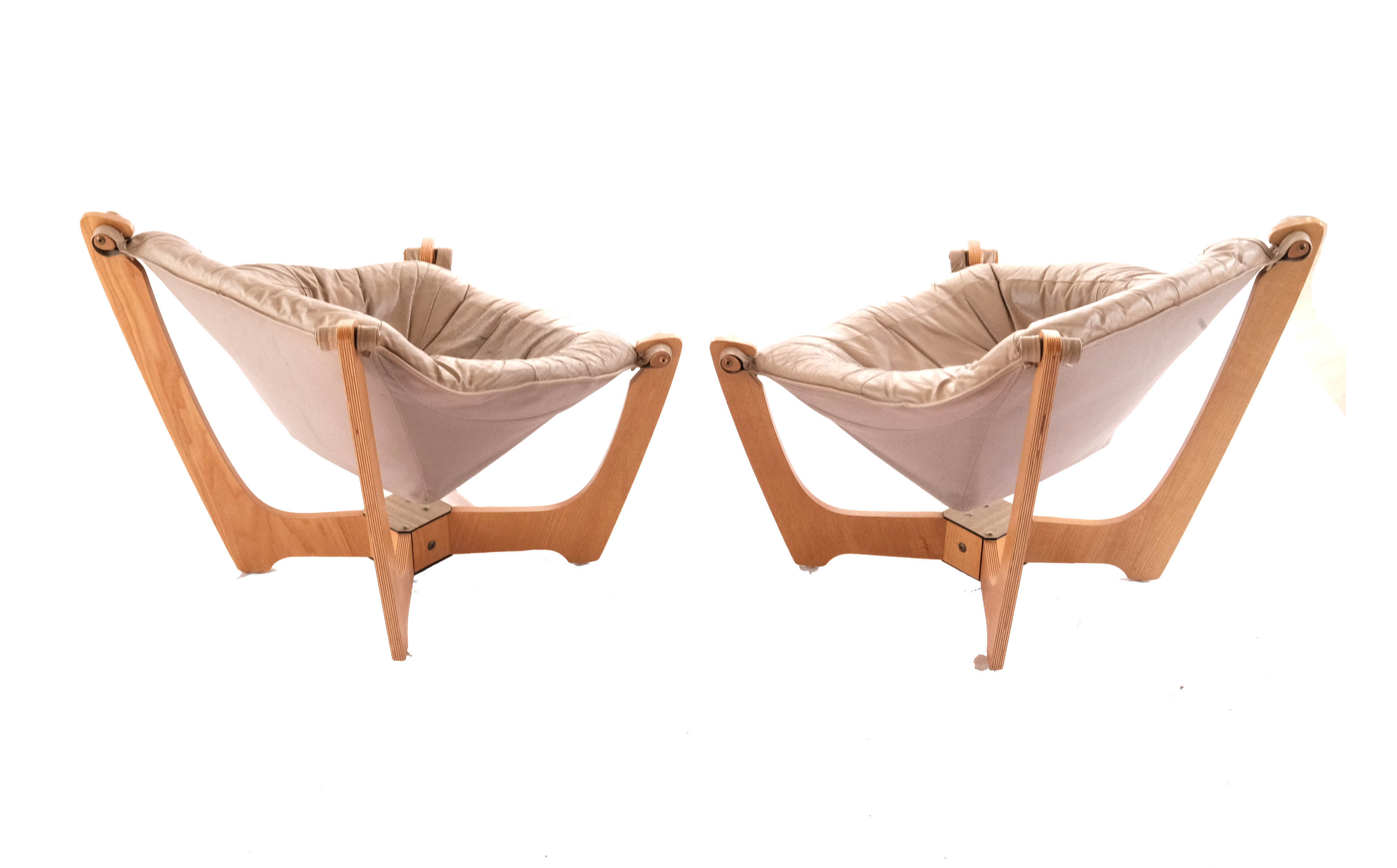 Set of 2 'Luna' armchairs by Odd Knutsen, Norway 1970