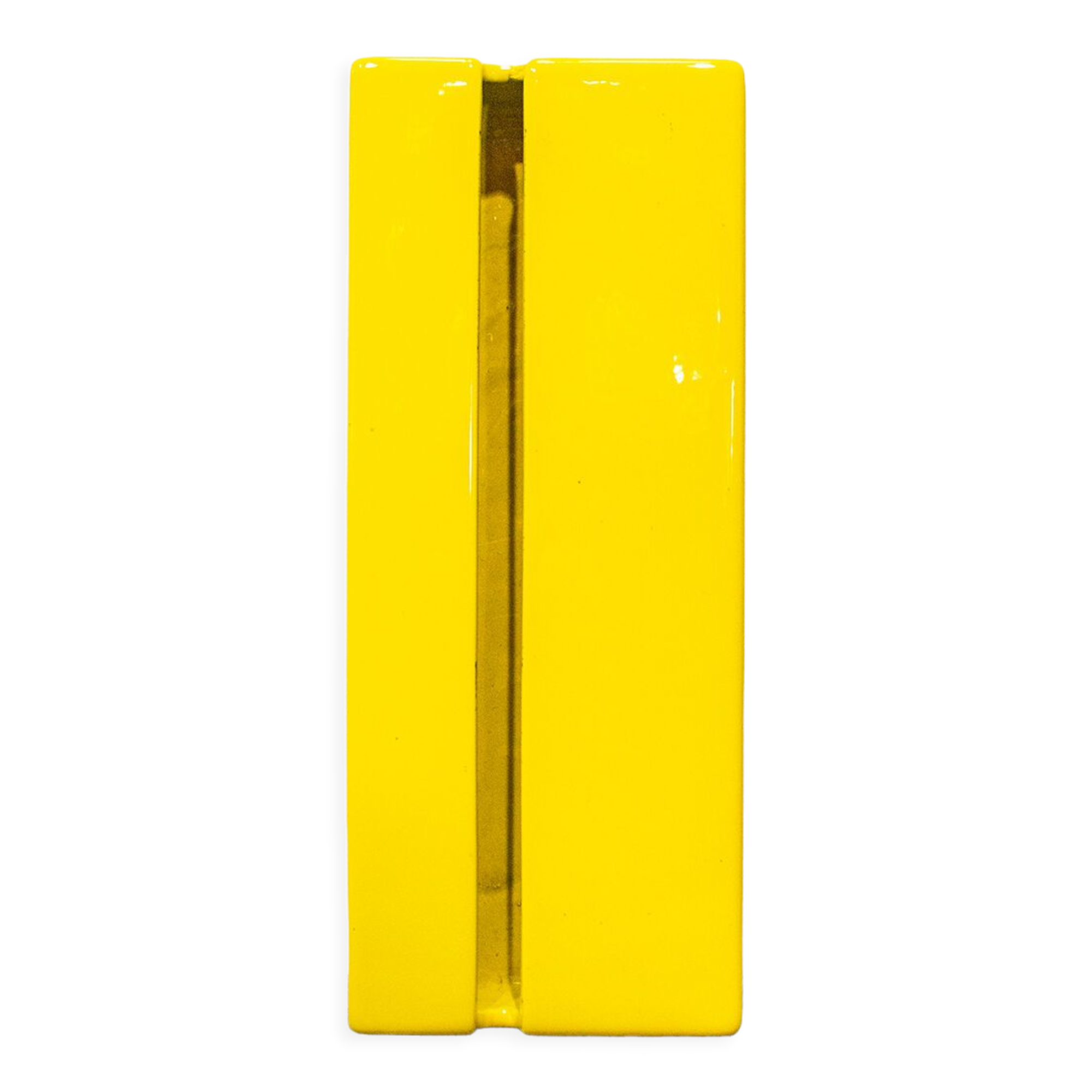Yellow Ceramic Vase from Gabbianelli, Italy, 1970s
