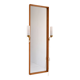 1950s Vintage Mirror with Integrated Brass Sconces