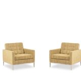 Florence Knoll, pour Knoll. Canapé et paire de fauteuils. Années 1960-70.