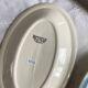Set of 2 small serving dishes, antique Boch and Frères earthenware.