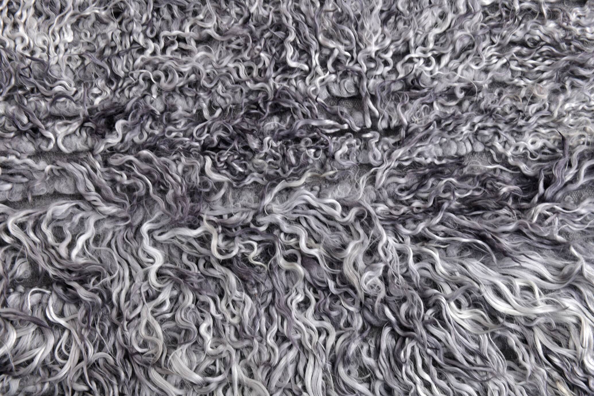 3x11 Gray Handmade %100 Wool Moroccan Runner Rug, 106x345Cm SK70382
