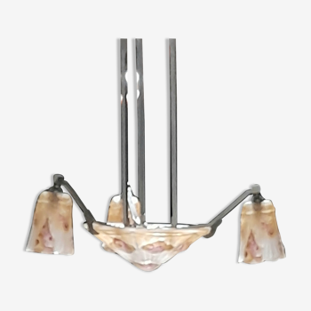 Lustre art déco signé J Robert