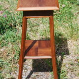 Saddle art deco walnut