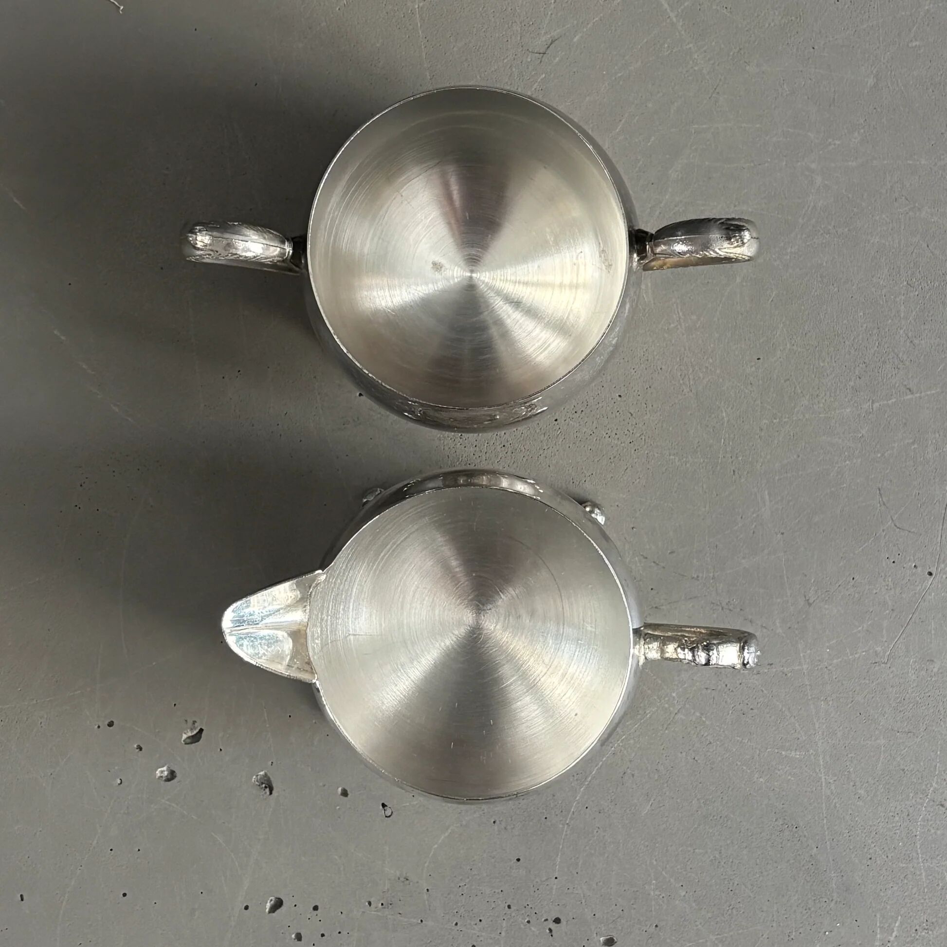 Sugar bowl - silver-plated milk jug