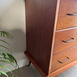 Vintage chest of drawers with splayed legs