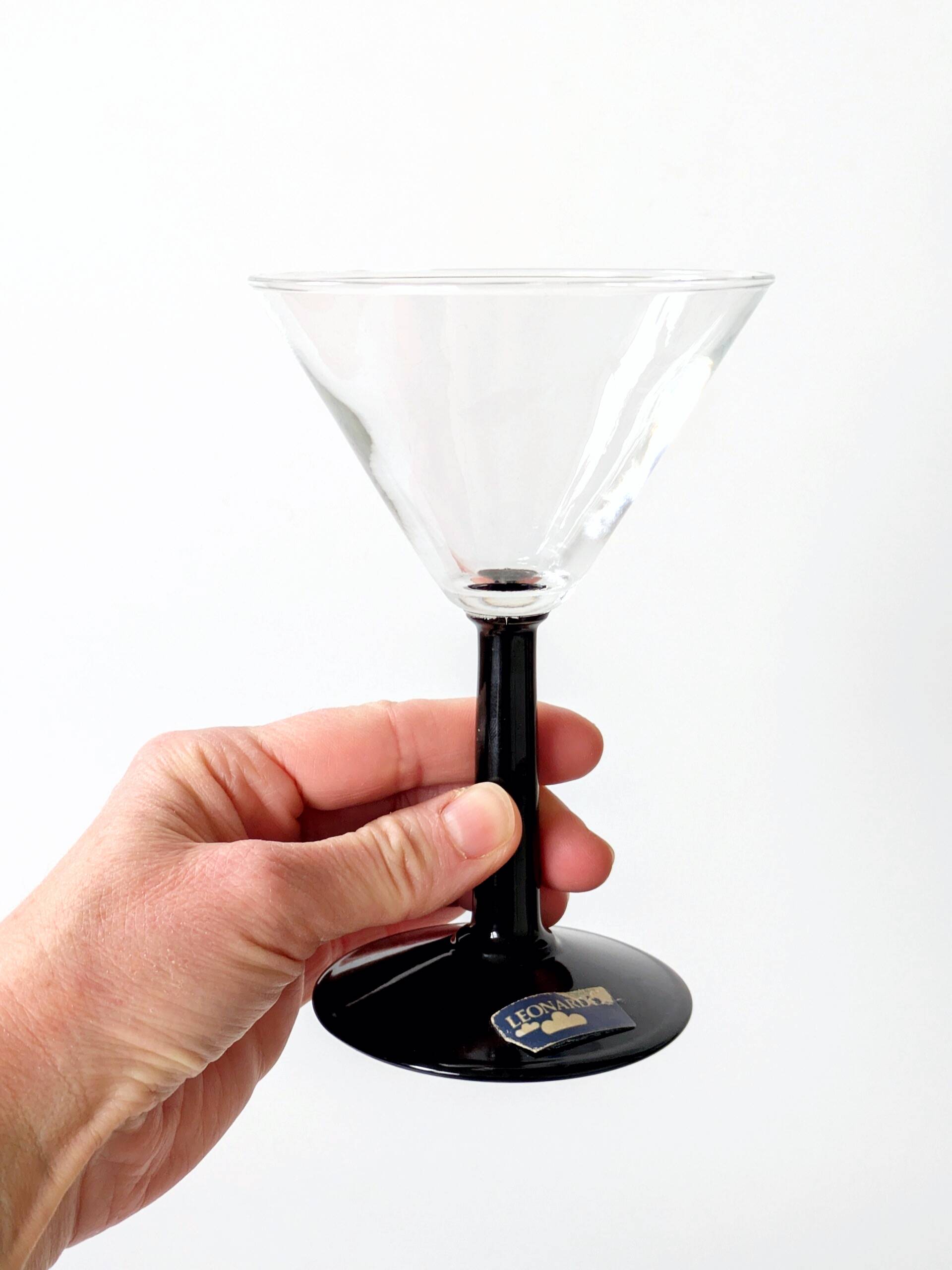 Set of 4 vintage Leonardo martini glasses: Joy collection from the 90s