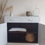 Old white parisian buffet