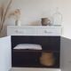 Old white parisian buffet