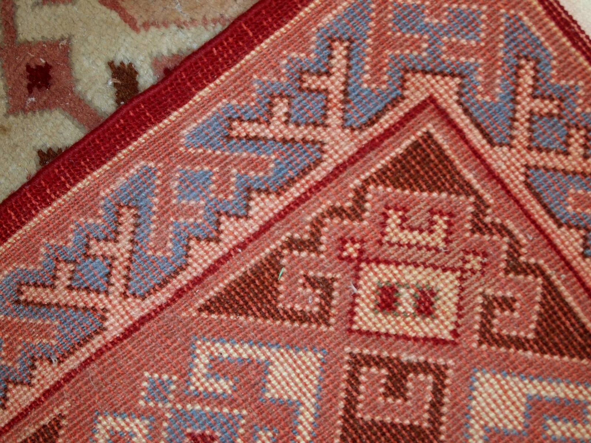 Tapis Vintage Sivas Turc en Laine, Années 1960, Design Géométrique