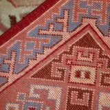 Tapis Vintage Sivas Turc en Laine, Années 1960, Design Géométrique