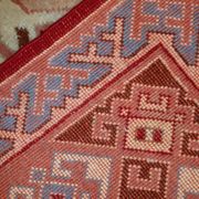 Tapis Vintage Sivas Turc en Laine, Années 1960, Design Géométrique