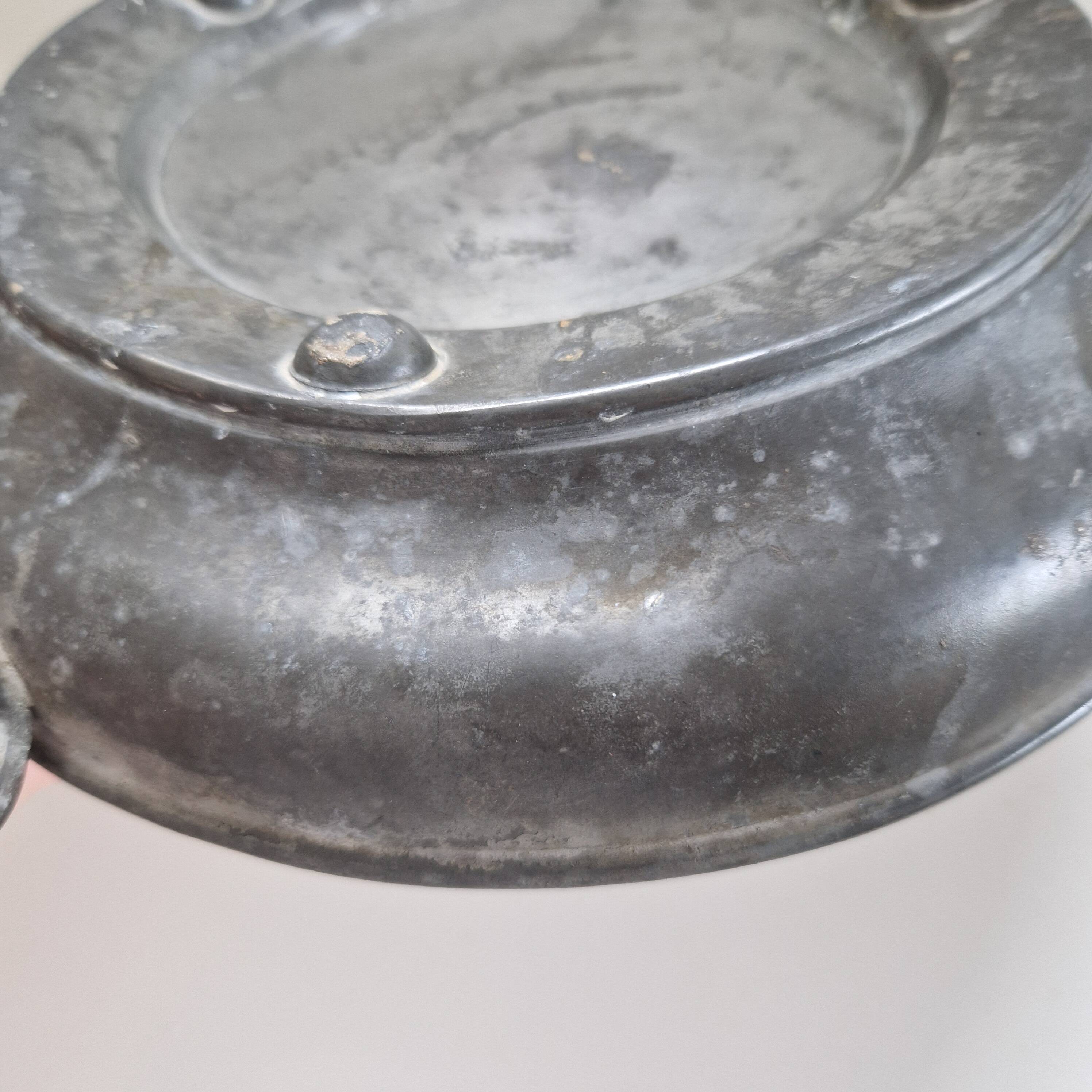 Antique ceramic and metal hot plate p and b pinder and bourne