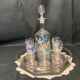 Art Nouveau enamelled glass liqueur service, early 20th century